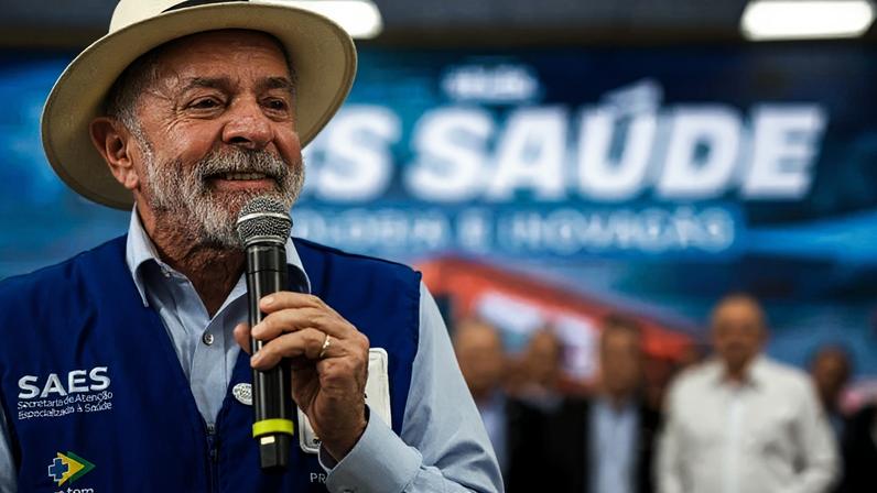 Na imagem, o presidente Luiz Inácio Lula da Silva