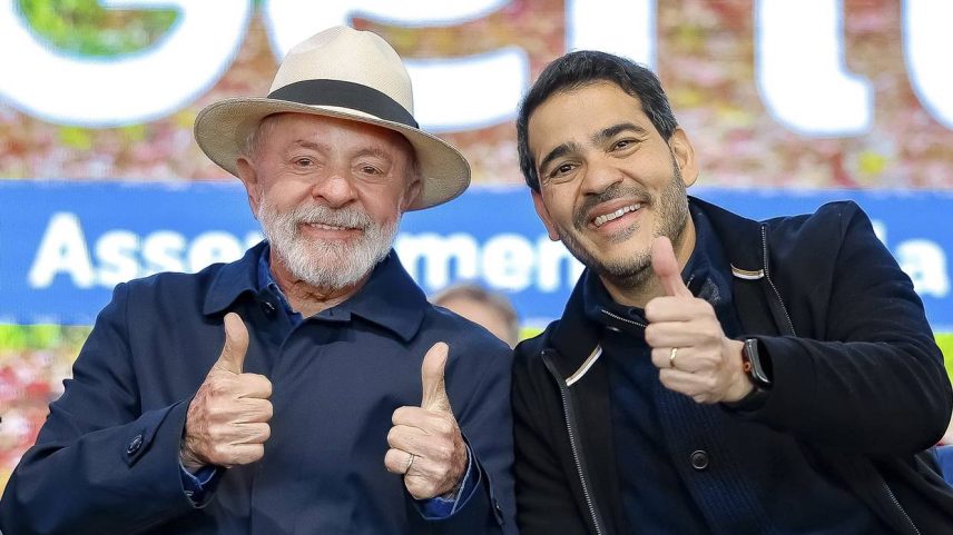Lula com o ministro da AGU Jorge Messias, o seu nome para o STF -- Metrópoles
