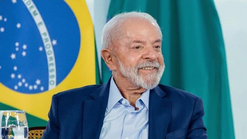 O presidente Lula no Palácio do Planalto, em Brasília (DF)