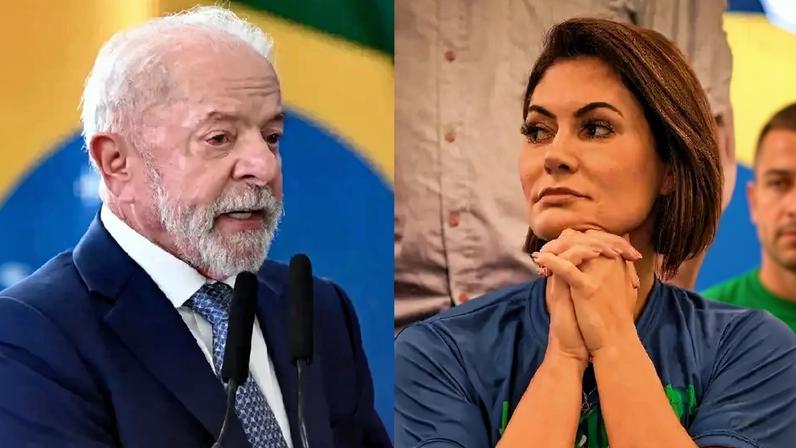 Lula e Michelle: petista levaria boa vantagem sobre a ex-primeira-dama em um eventual primeiro turno presidencial