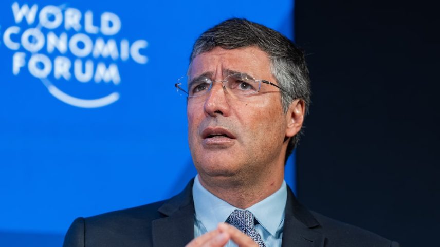 O presidente do BTG André Esteves, durante evento do Fórum Econômico Mundial