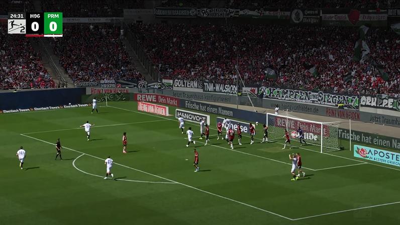 2. Bundesliga - Hannover 96 3-3 SC Preußen Münster