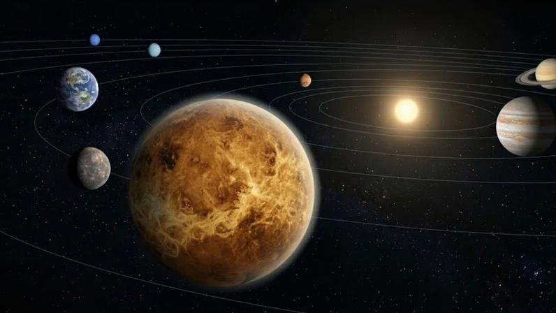Vênus gira ao contrário e revela como atmosferas podem alterar planetas inteiros. (Imagem: Fala Ciência via Gemini)