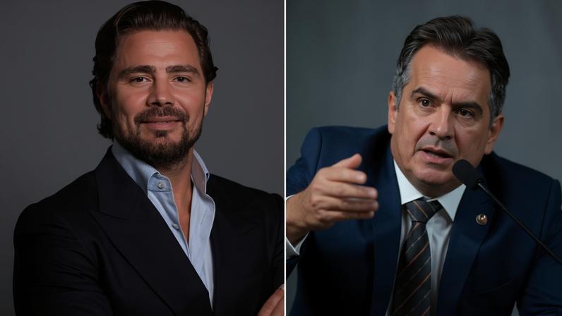 Daniel Vorcaro e Ciro Nogueira | Reprodução/Agência Senado