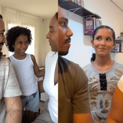 Tendência nas redes mostra vínculo afetuoso entre pais e filhos