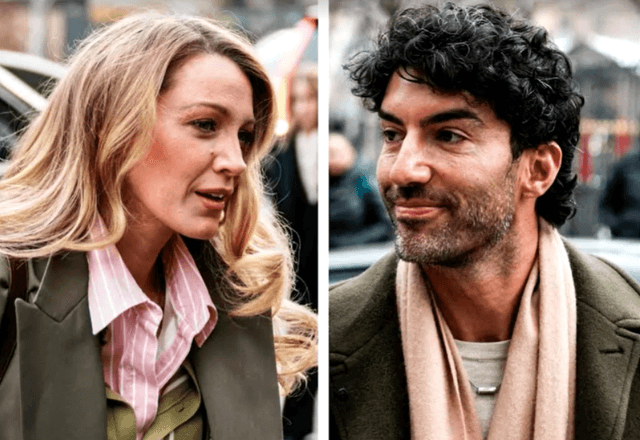 Blake Lively e Justin Baldoni na chegada ao tribunal para audiência de conciliação | Reuters