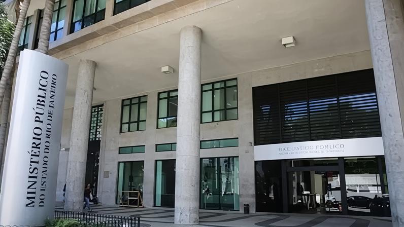 fachada do Ministério Público do Rio de Janeiro.