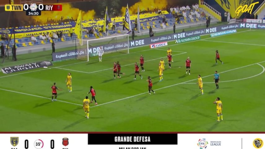 Al Taawoun 0-0 Al Riyadh; defesa do goleiro Milan Borjan em destaque