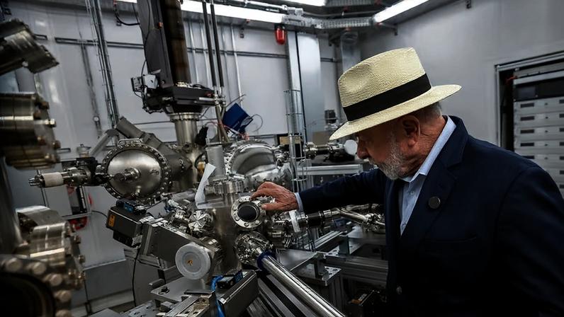 Lula participou da inauguração da ampliação do acelerador de partículas Sirius