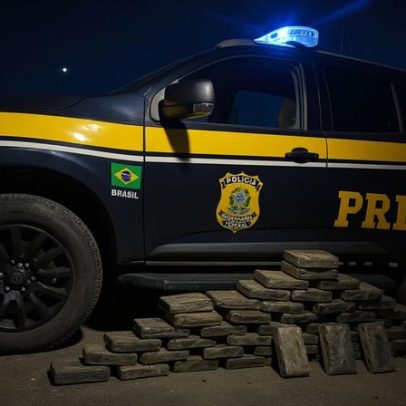 PRF apreende 50 kg de maconha e prende homem na Via Dutra, em Piraí