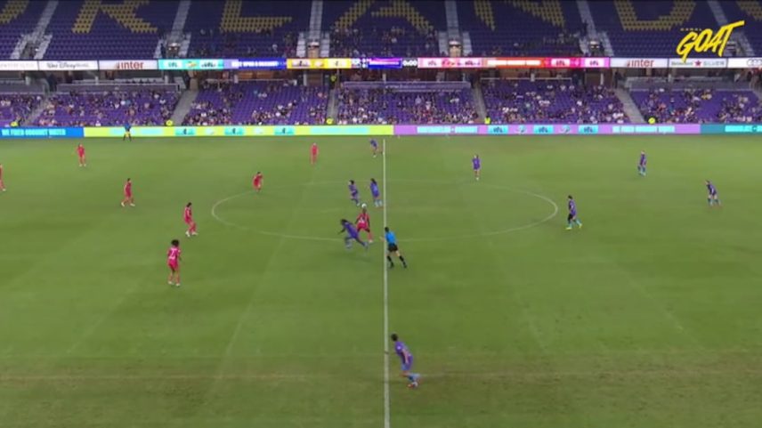 Orlando Pride empata 0 a 0 com North Carolina no início da partida
