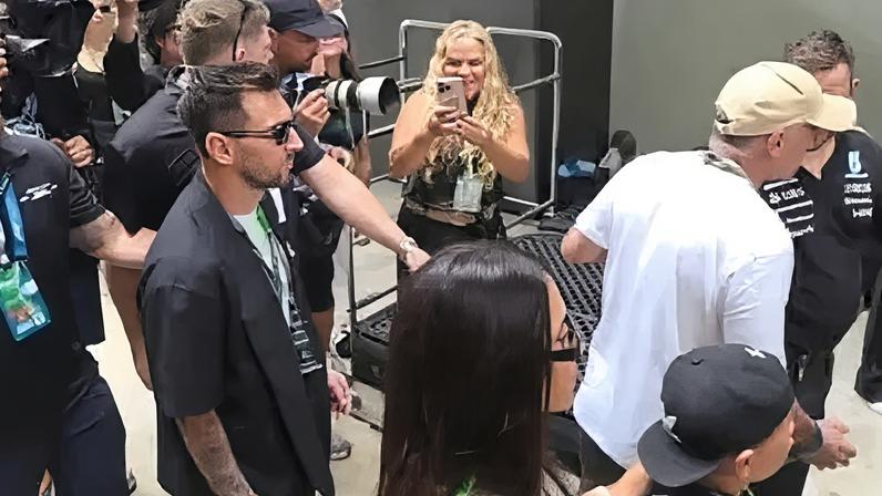 Messi passeou nos bastidores do GP de Miami