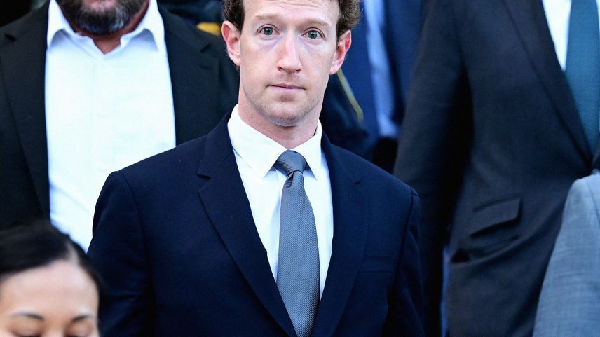 LOS ANGELES CALIFORNIA FEBRUARY 18 Meta CEO Mark Zuckerberg leaves the Los Angeles Superior Court after testifying on...
