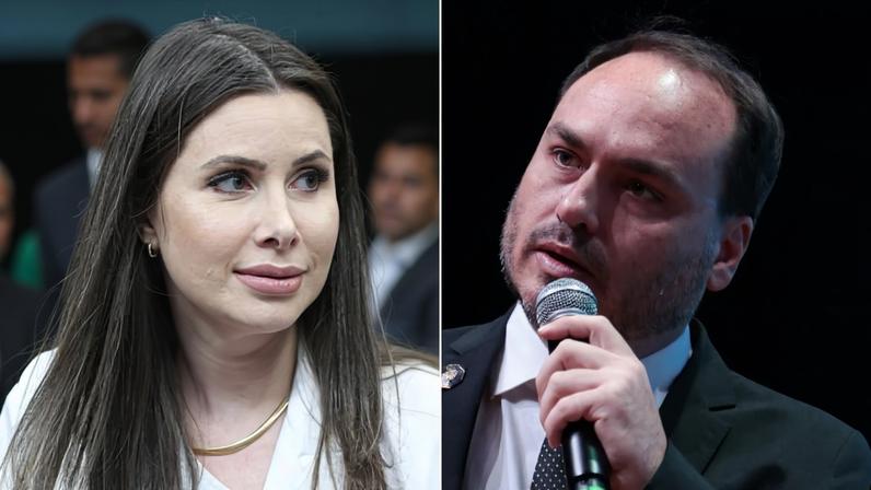 Deputada Carol de Toni e vereador Carlos Bolsonaro querem vaga ao Senado