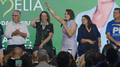 Michelle Bolsonaro (PL) participou do lançamento da pré-candidatura de Maria Amélia (PL-DF)