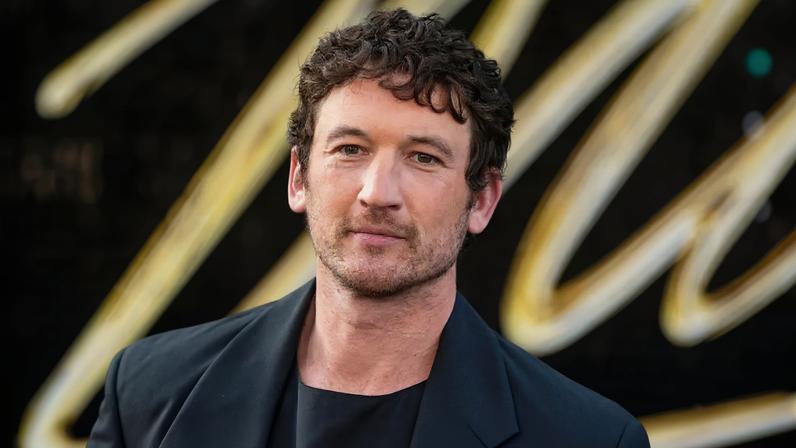 Miles Teller attends the premiere of Lionsgate's "Michael" at Dolby Theatre on April 20, 2026 in Hollywood, California.