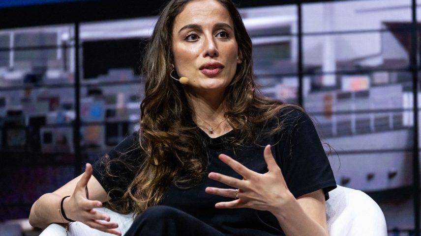 Mira Murati chief executive officer of Thinking Machines Lab during the Nvidia GTC conference in San Jose California US...