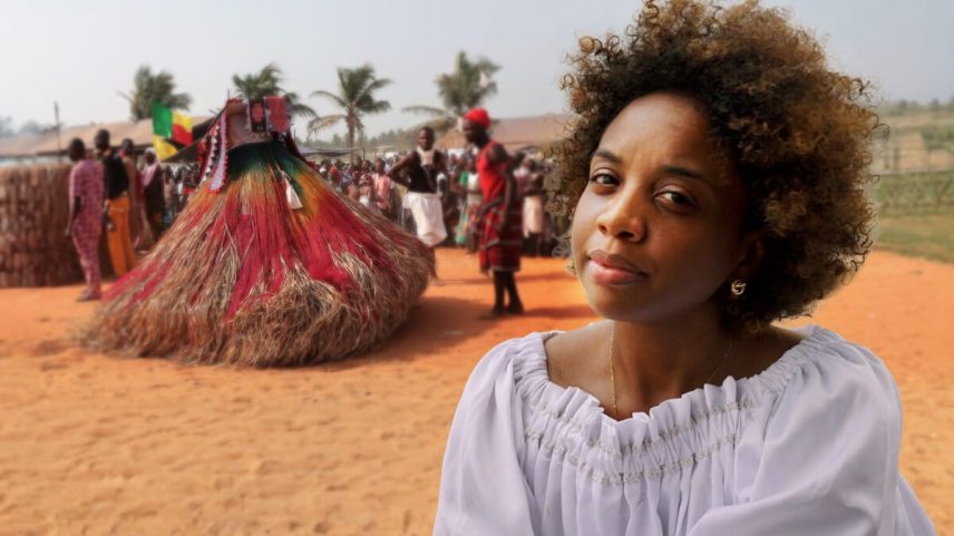 Collage, Jahëna Louisin, Mongabay reporter, and a Vodun ritual.