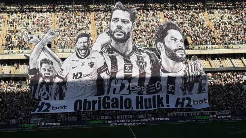 Mosaico de despedida de Hulk Foto: Artur Henrique / Lance!
