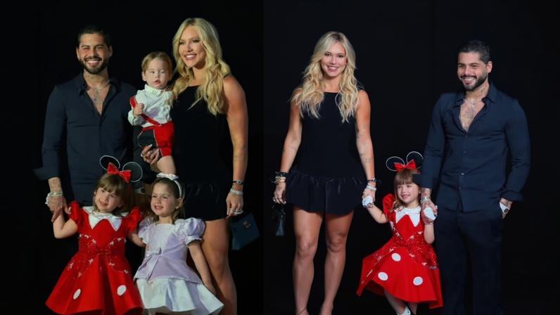 Virginia e Zé Felipe se reencontram em festa de aniversário da filha