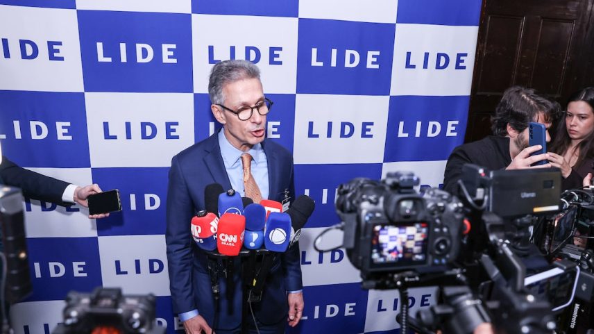 Ex-governador de Minas Gerais e pré-candidato à Presidência Romeu Zema em evento do Lide, em NY