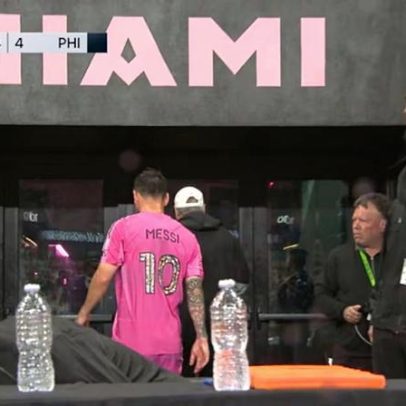 Messi é substituído e vai direto ao vestiário antes da pausa da MLS