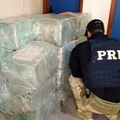 PRF apreende 600 kg de maconha em caminhão na Serra das Araras, RJ