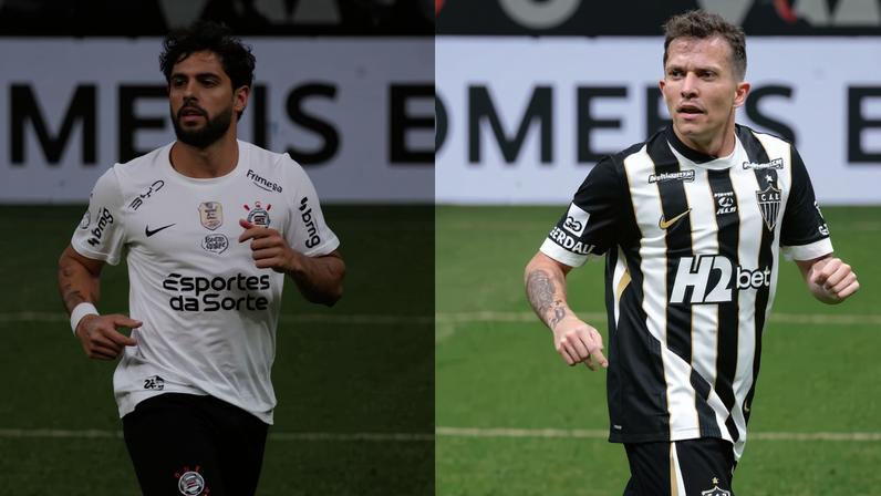 Yuri Alberto e Bernard são as esperanças de gol de Corinthians e Atlético-MG