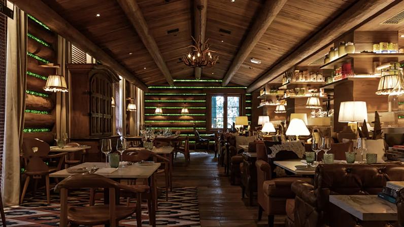 O Blaise fica no térreo do Rosewood São Paulo, em um ambiente que remete a uma cabana nos Alpes | foto: Divulgação
