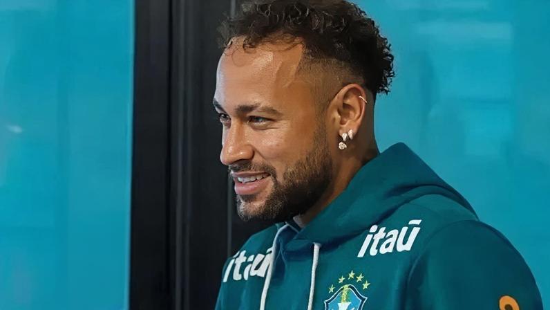 Neymar na Granja Comary, no Rio.