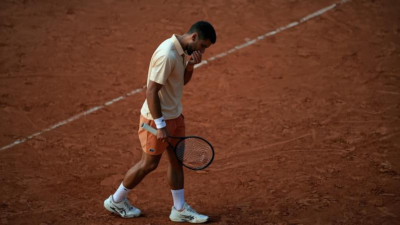 His two toughest tennis mountains had receded into the distance. Novak Djokovic could not complete the climb.