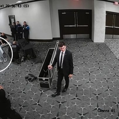 Novo vídeo mostra atirador tentando invadir jantar da imprensa com Trump
