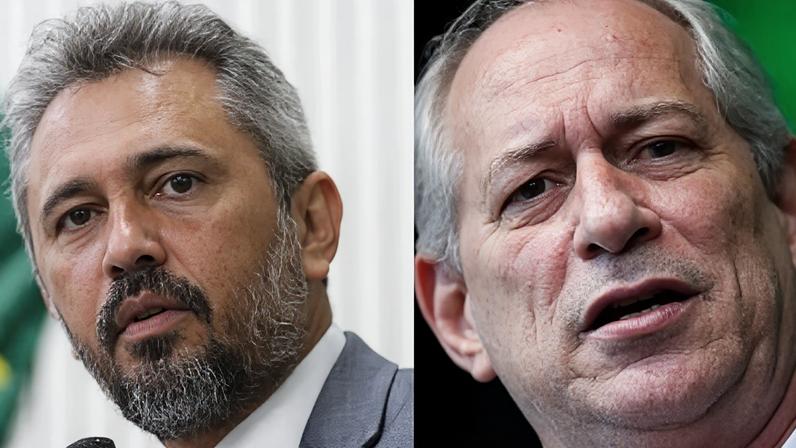 O governador do Ceará, Elmano de Freitas (PT) e o ex-ministro Ciro Gomes (PSBD)