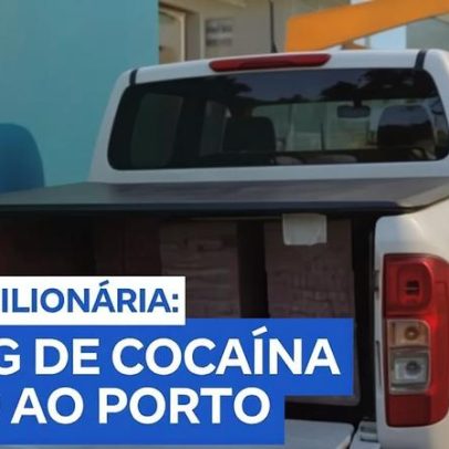 Caminhonete com 482 kg de cocaína é apreendida na capital a caminho do porto