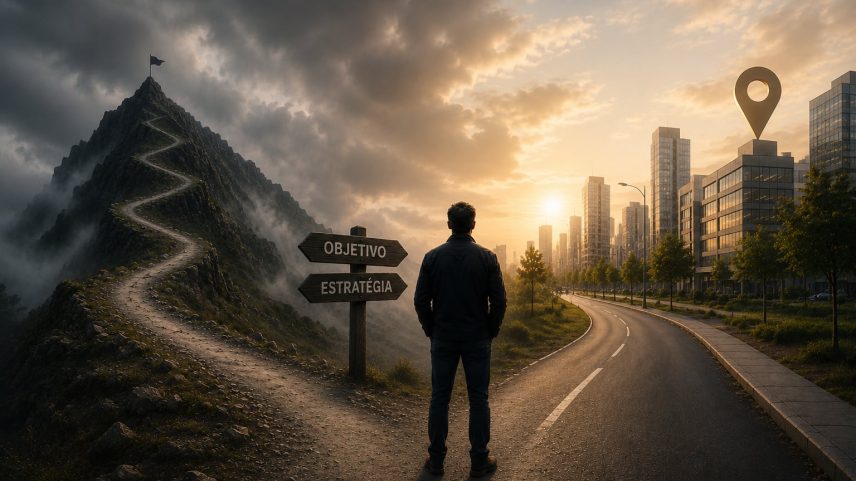 O caminho entre objetivo e estratégia