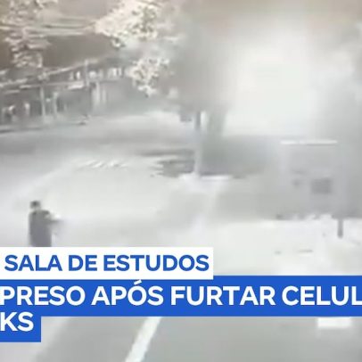 Ladrão leva pertences de sala de estudos