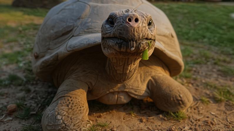 A tartaruga-das-Galápagos chamada de Mommy é uma residente no Zoológico da Filadélfia desde 1932