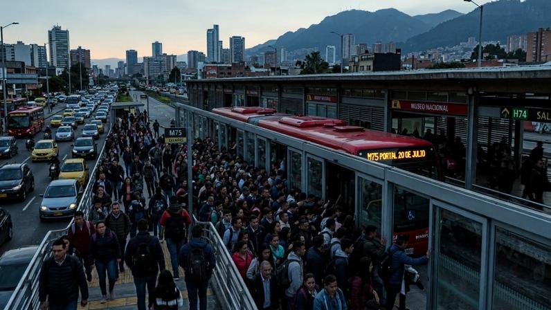 Sistema de transporte de alta capacidade com cento e quatorze quilômetros de corredores exclusivos em Bogotá – Créditos: depositphotos.com / Ángeles Aldariz