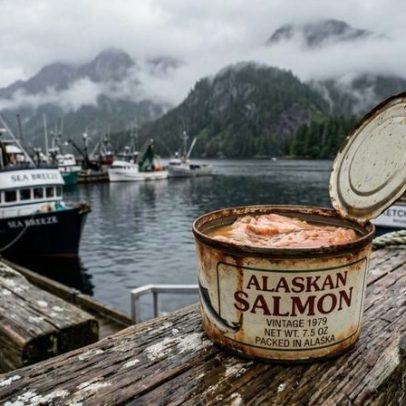 Latas de salmão vencidas há 40 anos guardavam vermes e segredos do Alasca