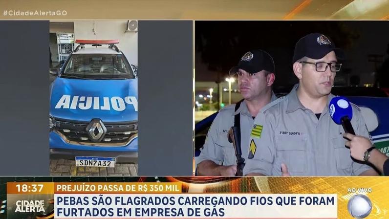 Fios furtados são recuperados pela polícia