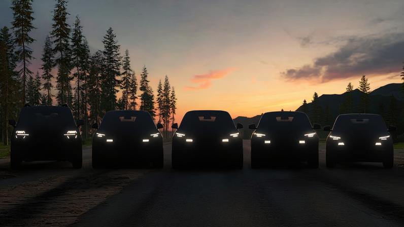 Teaser dos novos modelos da Ford na Europa. Foto: Reprodução/Ford
