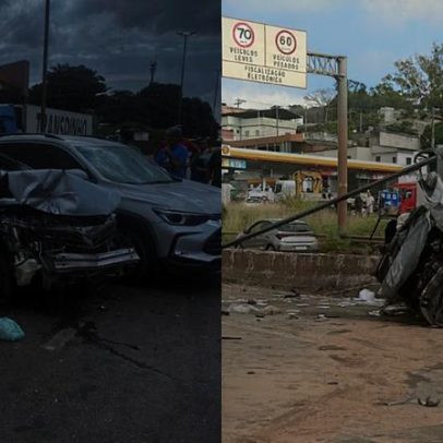 Carreta desgovernada causa grave acidente no Anel Rodoviário de BH