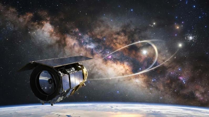 Telescópio Roman poderá revelar estrelas invisíveis escondidas pela gravidade na Via Láctea. (Imagem: Fala Ciência via Gemini)