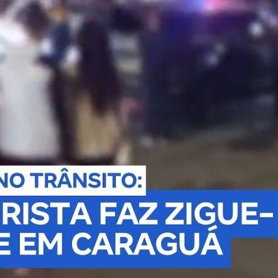 Motorista dirige em zigue-zague, atinge carros e provoca pânico em Caraguá