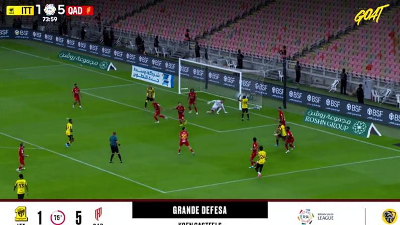Al Ittihad - Al Qadisiya 1 - 5 | DEFESA DO GOLEIRO - Koen Casteels