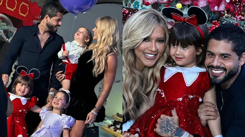Virginia Fonseca e Zé Felipe vão ao aniversário da filha Maria Alice