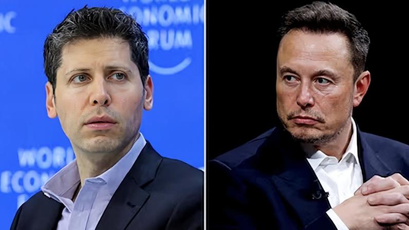 Sam Altman y Elon Musk.