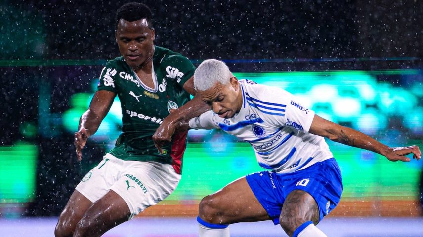 No retorno de Abel Ferreira, time faz duelo equilibrado e de qualidade Cruzeiro; Felipe Anderson e Ramón Sosa saem lesionados