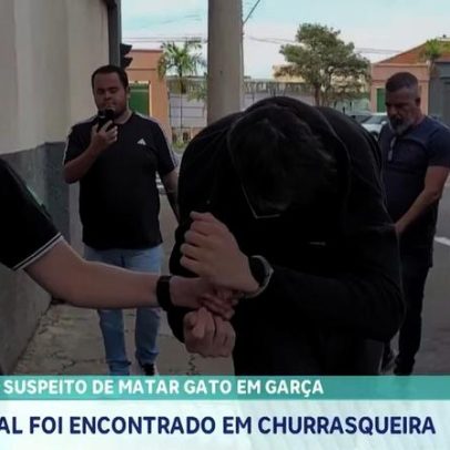 Jovem suspeito de matar gato em Garça, animal encontrado em churrasqueira