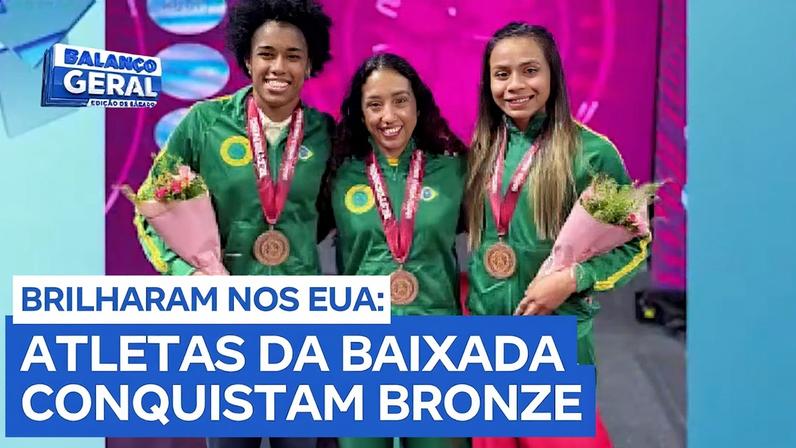 Atletas de wrestling da Baixada Santista conquistam bronze nos EUA